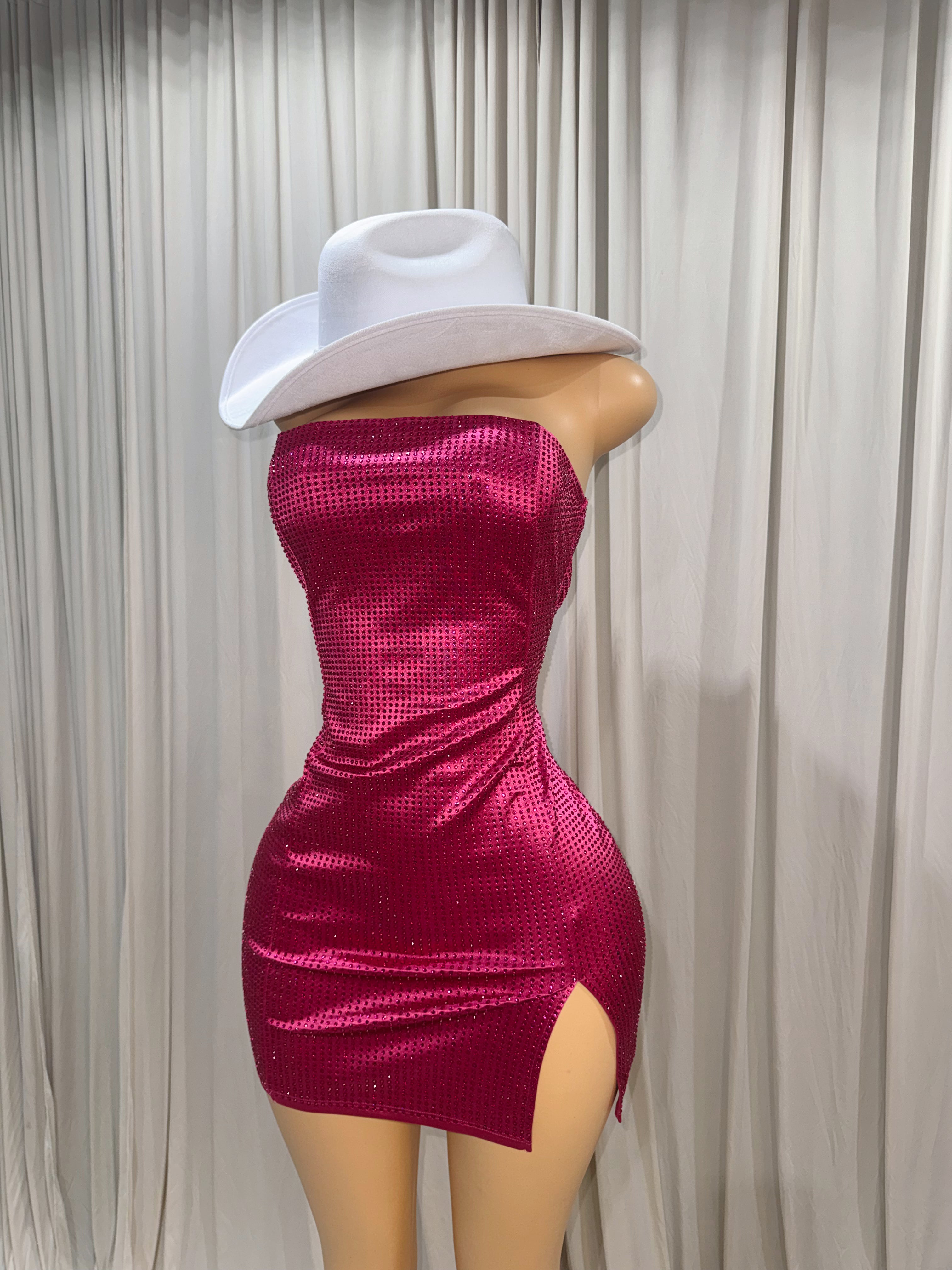 Hannah rhinestone dress