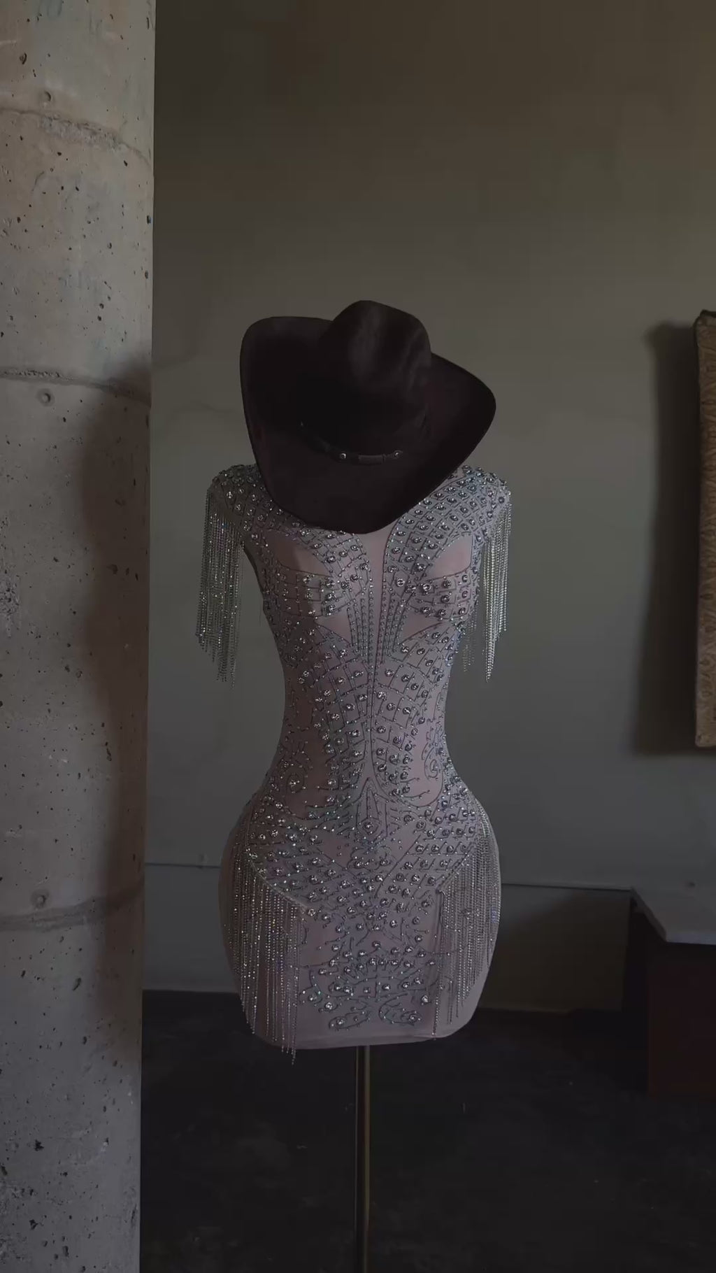 Cadillac cowgirl rhinestone dress